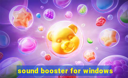 sound booster for windows